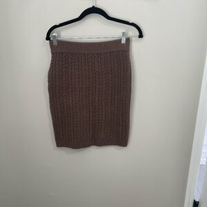 NWT Brown midi Express skirt size S